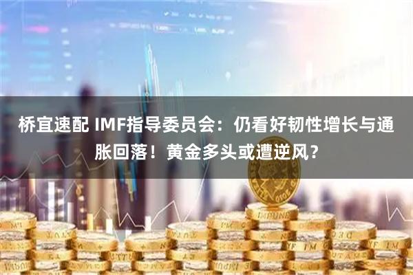 桥宜速配 IMF指导委员会：仍看好韧性增长与通胀回落！黄金多头或遭逆风？